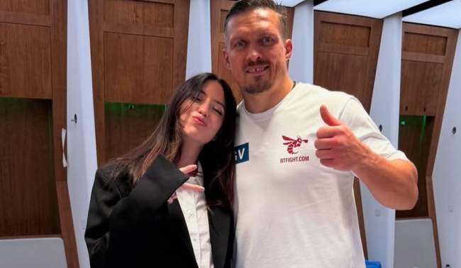 Oleksandr Usyk and Nadiia Dorofeeva. PHOTO: dorofeeva/Instagram