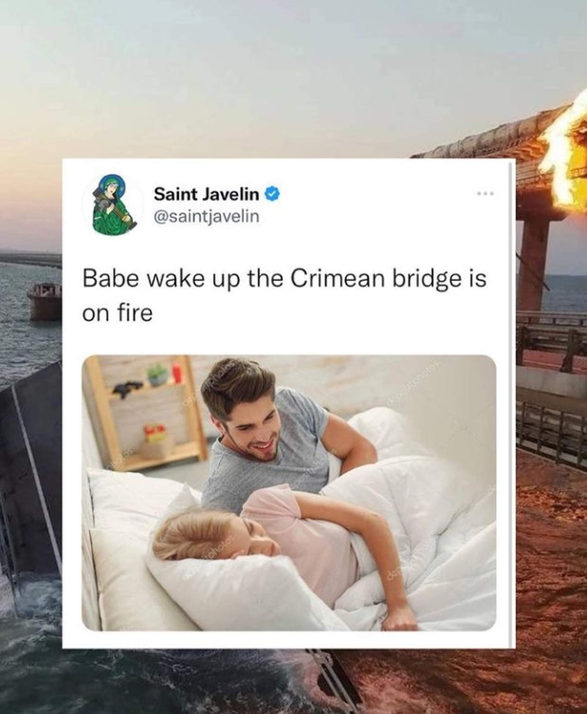 Найсмішніші мемчики про вибух на Кримському мосту, зібрані в соцмережах