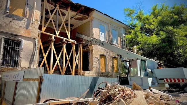 A house damaged by the attack. PHOTO: od-news.com