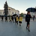 У чорному та з парасолями: в Одесі пройшла акція проти торгівлі людьми