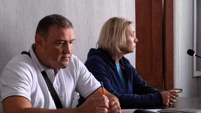 Vira Belyakova, former head of the MSEC in Mykolaiv, in court. PHOTO: nikvesti.com