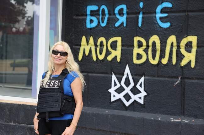 Zarina Zabriskie in Kherson. PHOTO: Oleksandr Korniakov