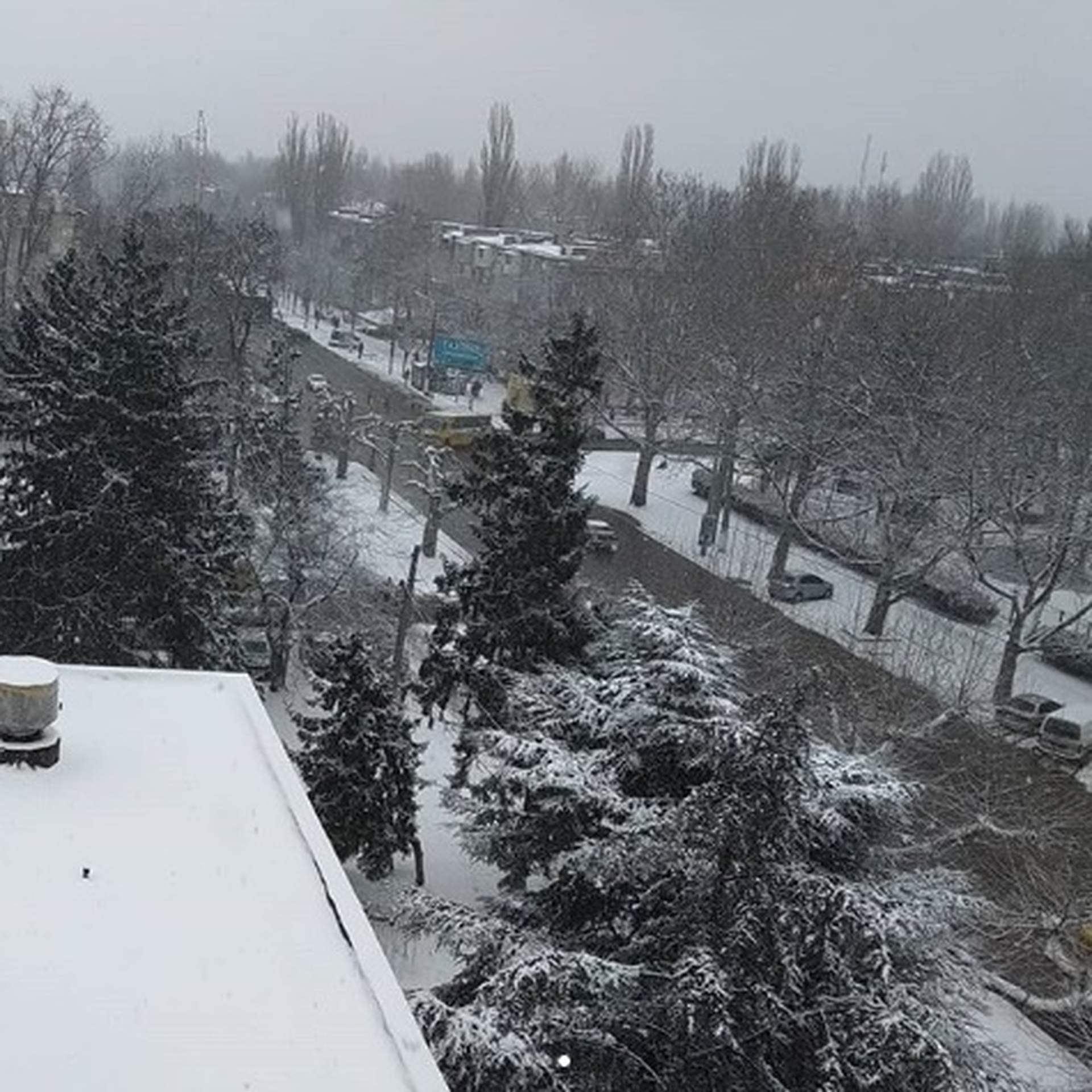 Снегопад в Одессе
