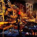 Як пожежники боролися із результатом ракетного удару по Одесі та що залишилось від торгового центру