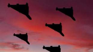 Two occupiers' attack drones shot down over Kherson region at night