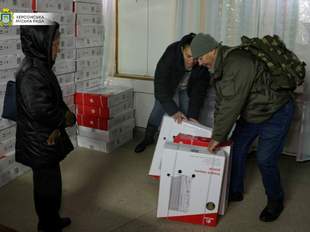 Жителям району Корабел привезли понад три тисячі обігрівачів