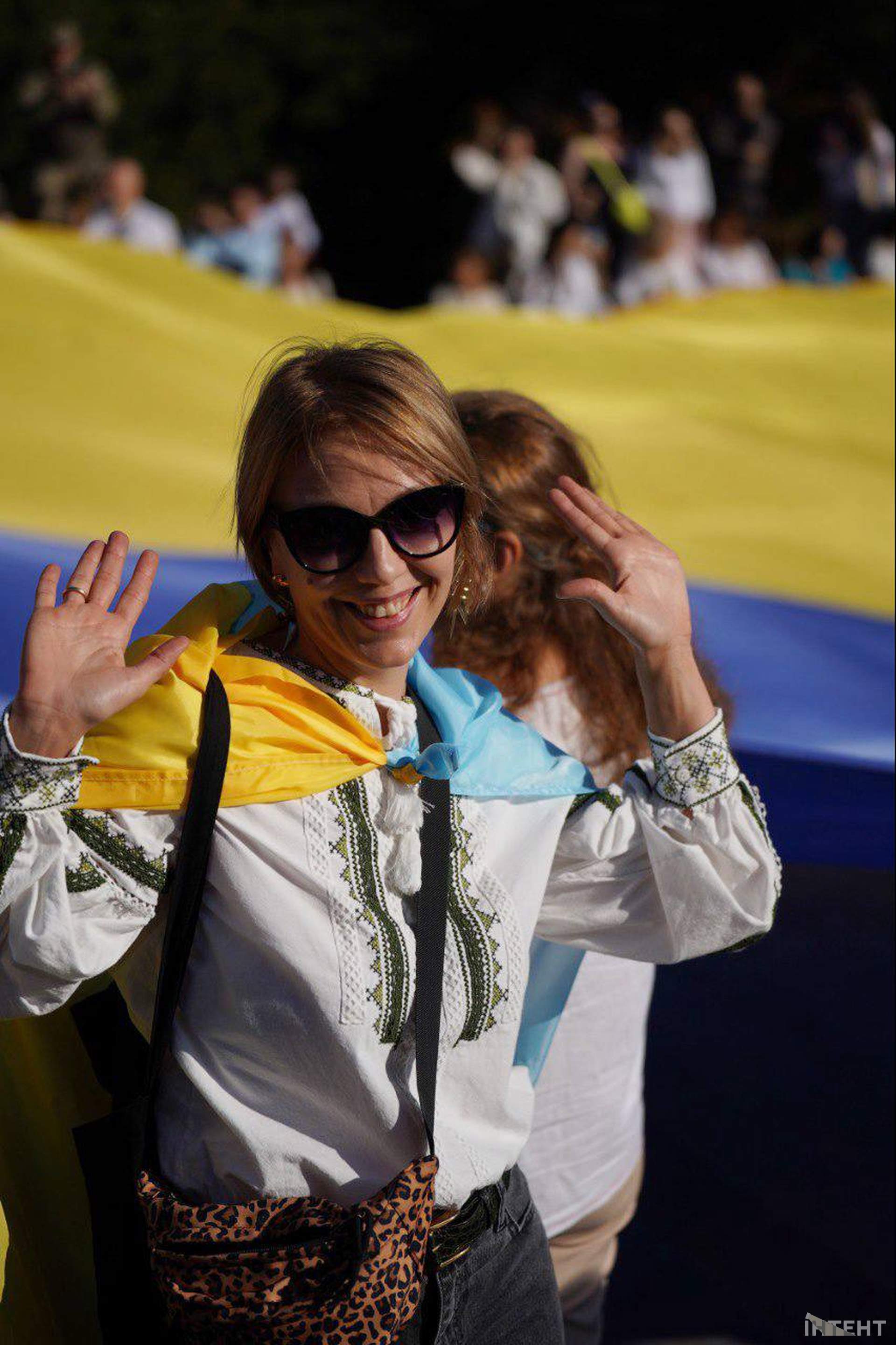 В Одесі розгорнули 34-метровий прапор України до Дня Незалежності