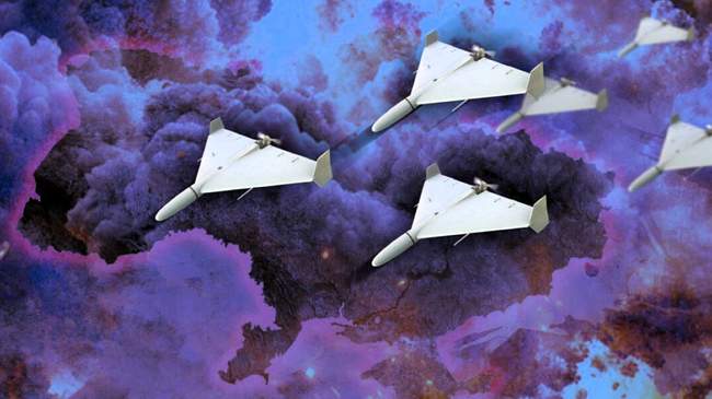 Атака "Шахедами". Иллюстрация: armyinform.com.ua