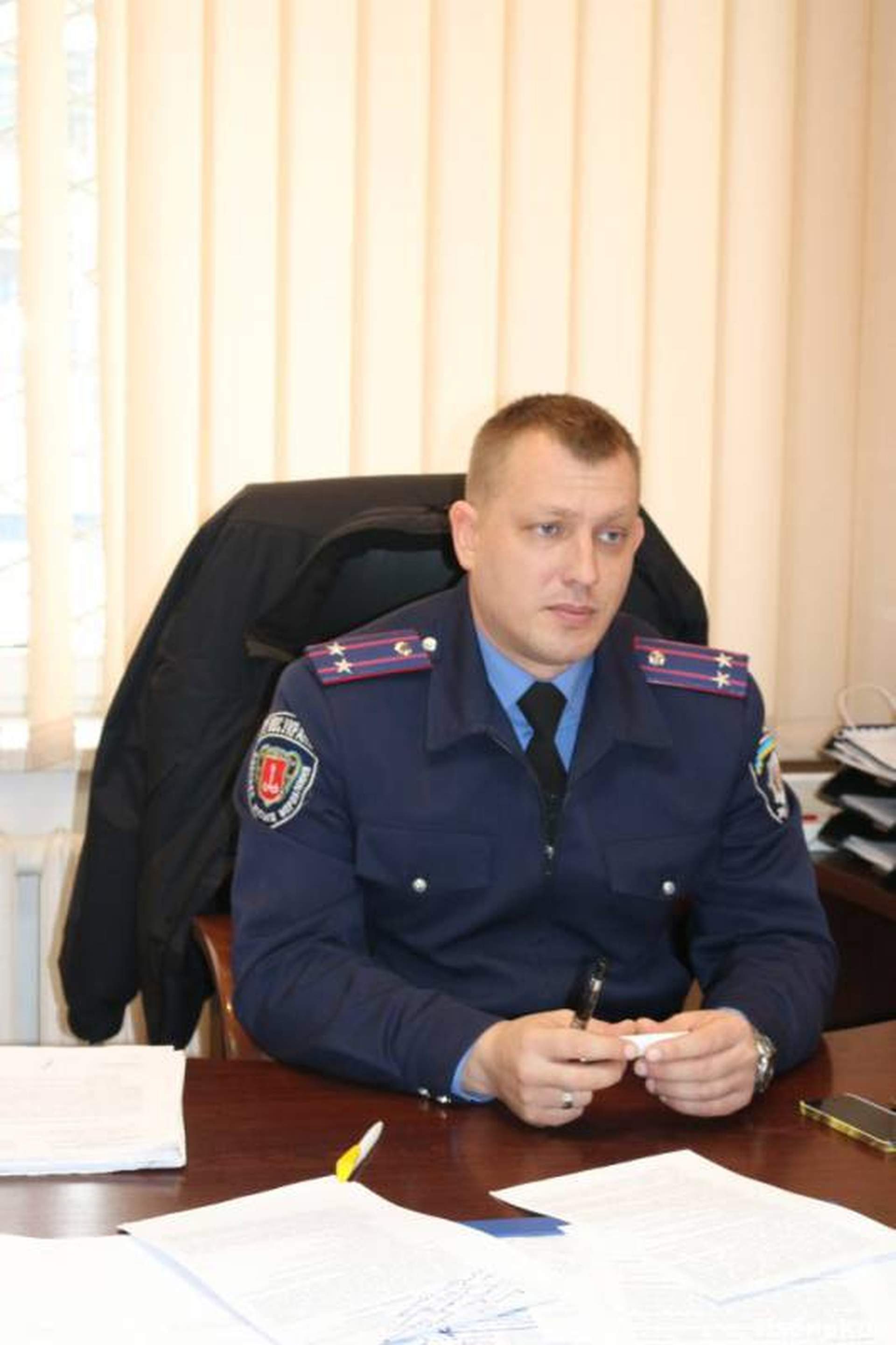 Кабинет начальника ГАИ Александра Одижного