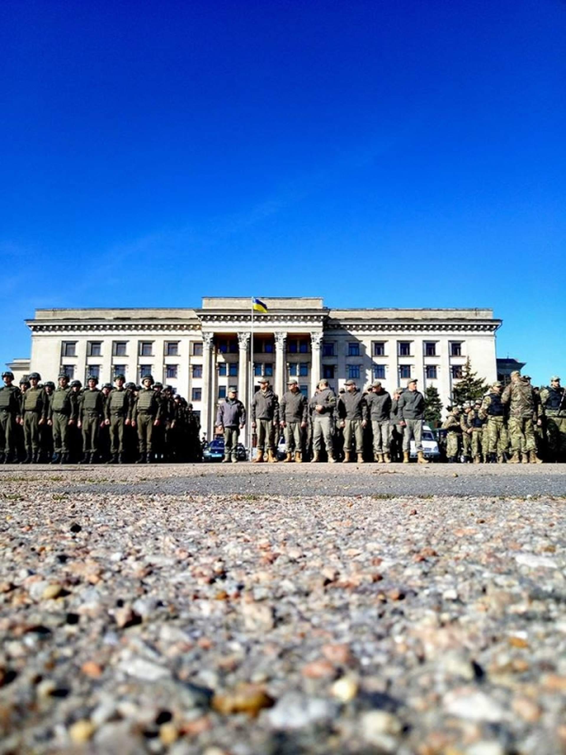Как в Одессе прошел строевой смотр в преддверии мая