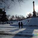 Снег в Одессе: катание на санках и прогулки к морю