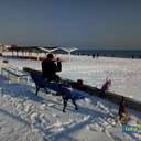 Снег в Одессе: катание на санках и прогулки к морю