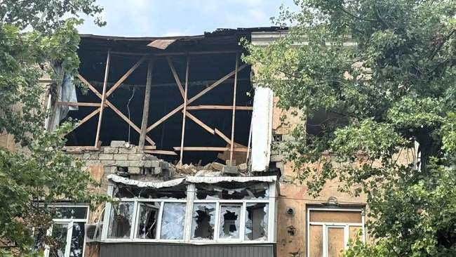 Обстріл Херсона. ФОТО: Нацполіція