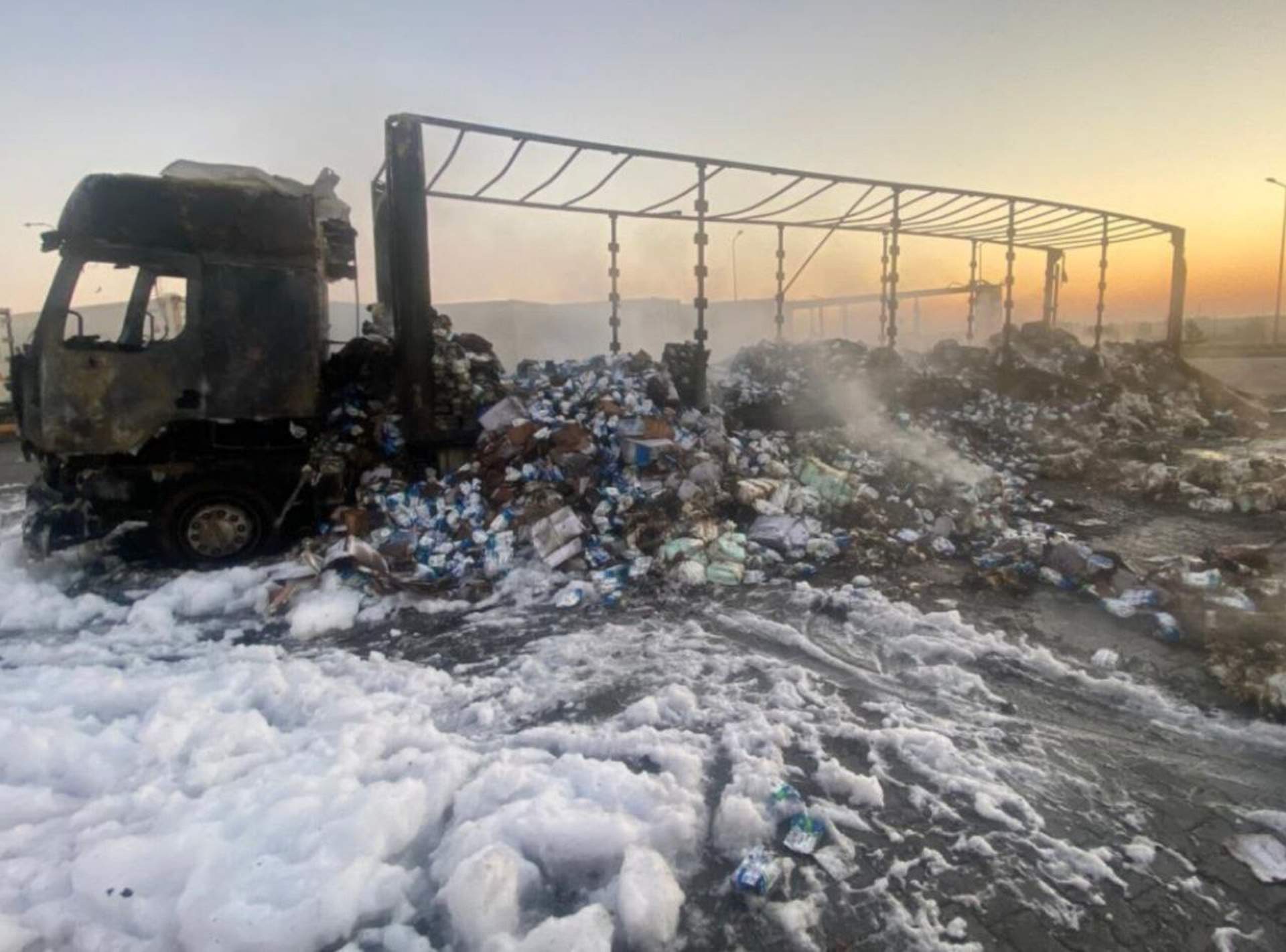 Вночі росіяни пошкодили дронами 30 вантажівок на Одещині