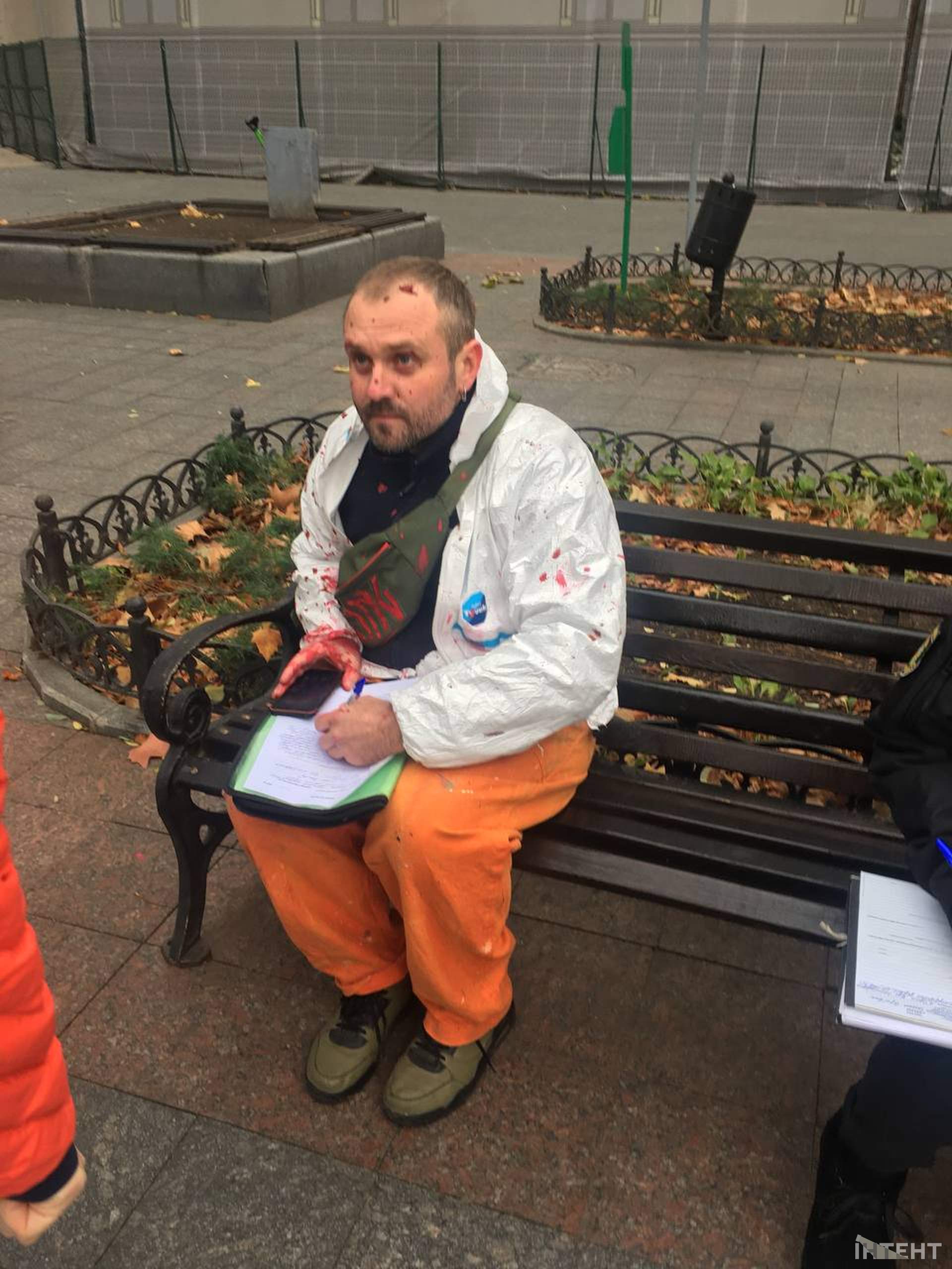 Одеський художник облив фарбою пам'ятник Пушкіну