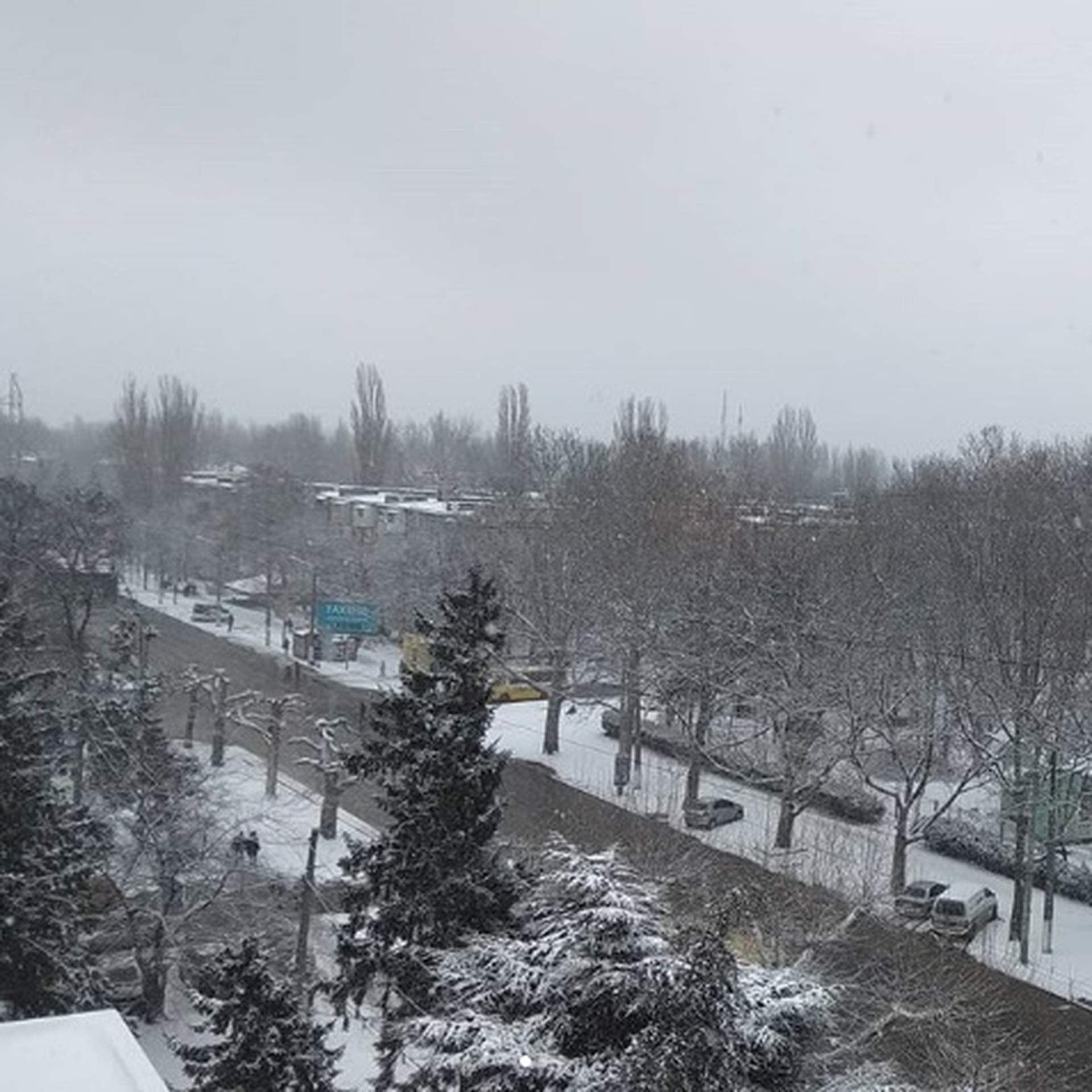 Снегопад в Одессе