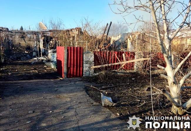 Наслідки обстрілу. Фото: поліція Херсонської області