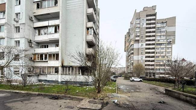 Наслідки атаки. ФОТО: Чорноморська міська рада