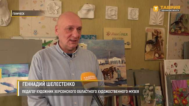 Викрадений росіянами "Фаетон у Севастополі" "засвітився" в окупованому Геничеську. Фото: Херсонський художній музей