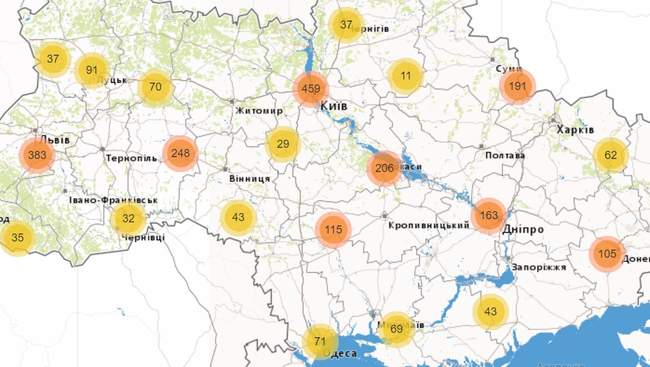 Карта коронавірусних закупівель: Одещина витратила 504 мільйони