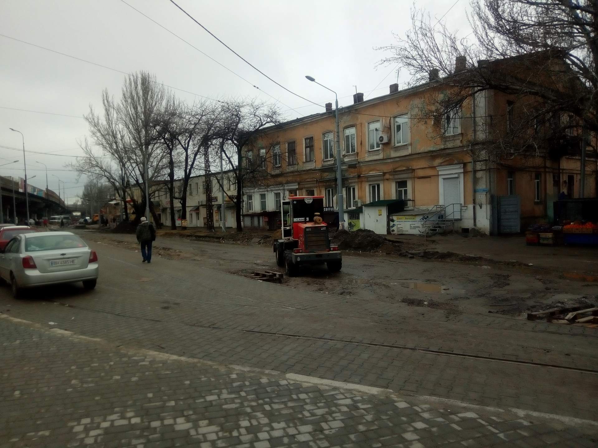 Одесситы протестовали против транспортного коллапса на Пересыпи