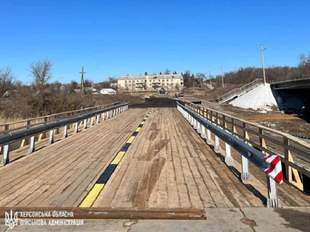 Тимчасовий міст облаштували на Херсонщині