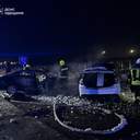 В Одеському районі через смертельну аварію згоріли три авто