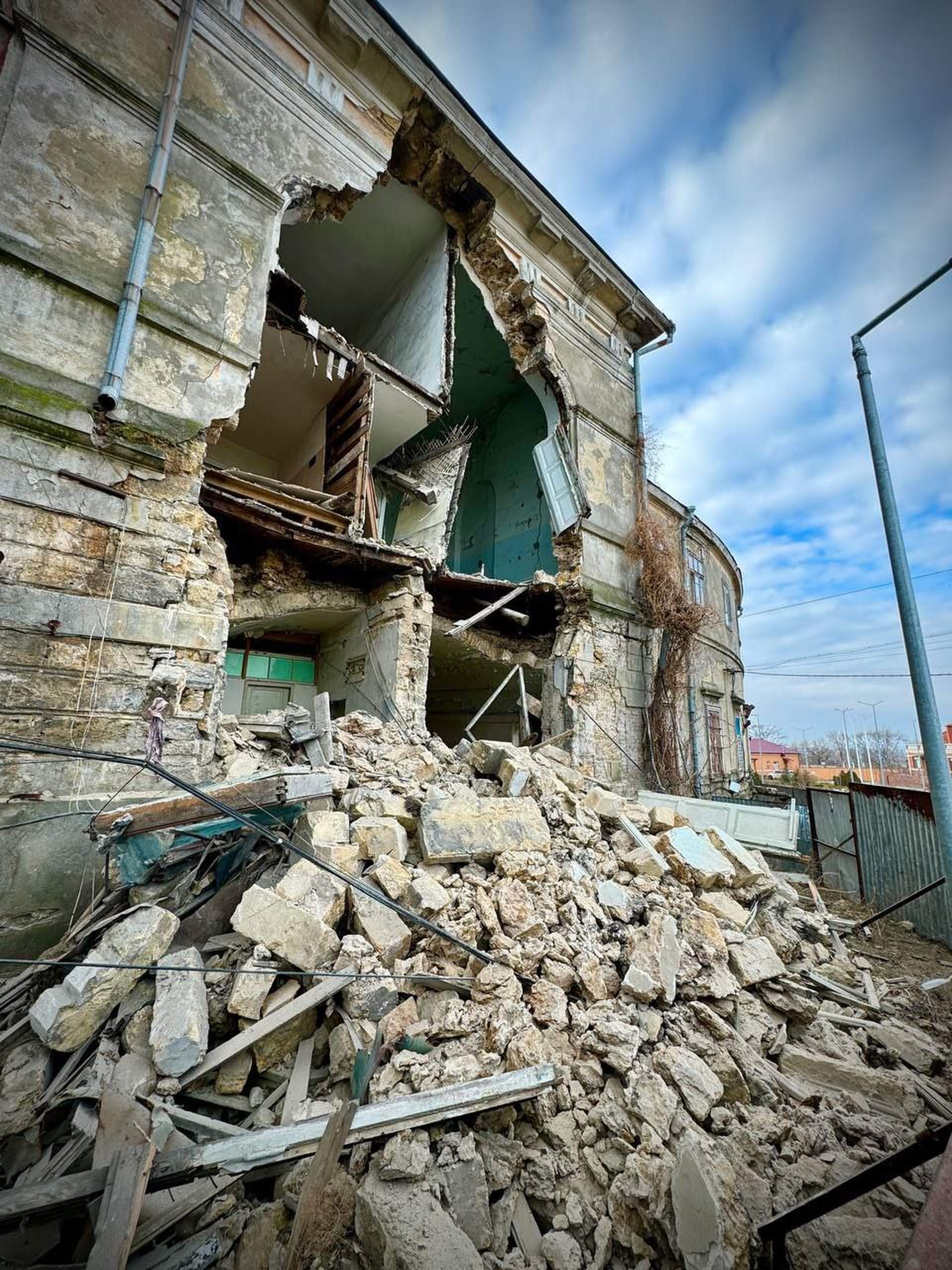 В Одесі обвалилася стіна пам'ятки архітектури