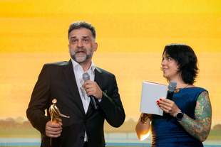 Oscar winner Danis Tanović was honored at the Odessa International Film Festival