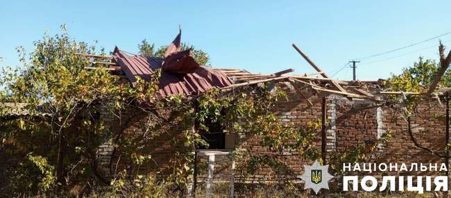 Consequences of the shelling / Photo: Kherson regional police