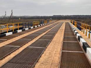 Тимчасовий міст через Інгулець відкрили у Снігурівській громаді