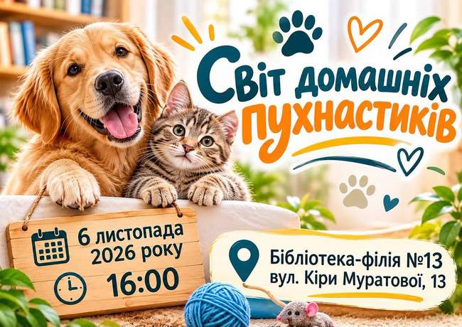 СВІТ ДОМАШНІХ ПУХНАСТИКІВ