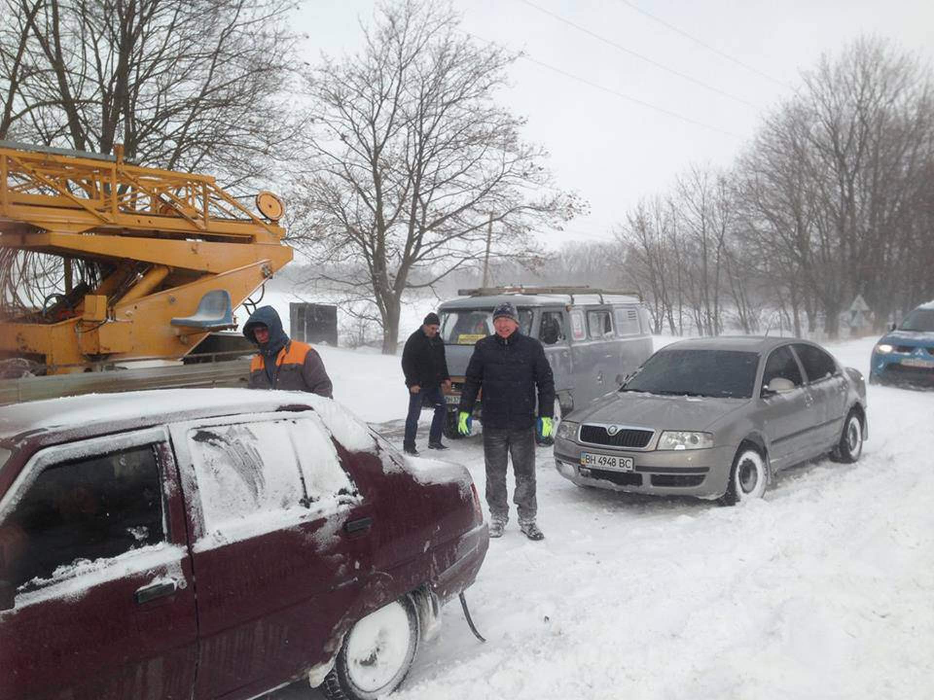Снегопад в Одессе: январь 2016