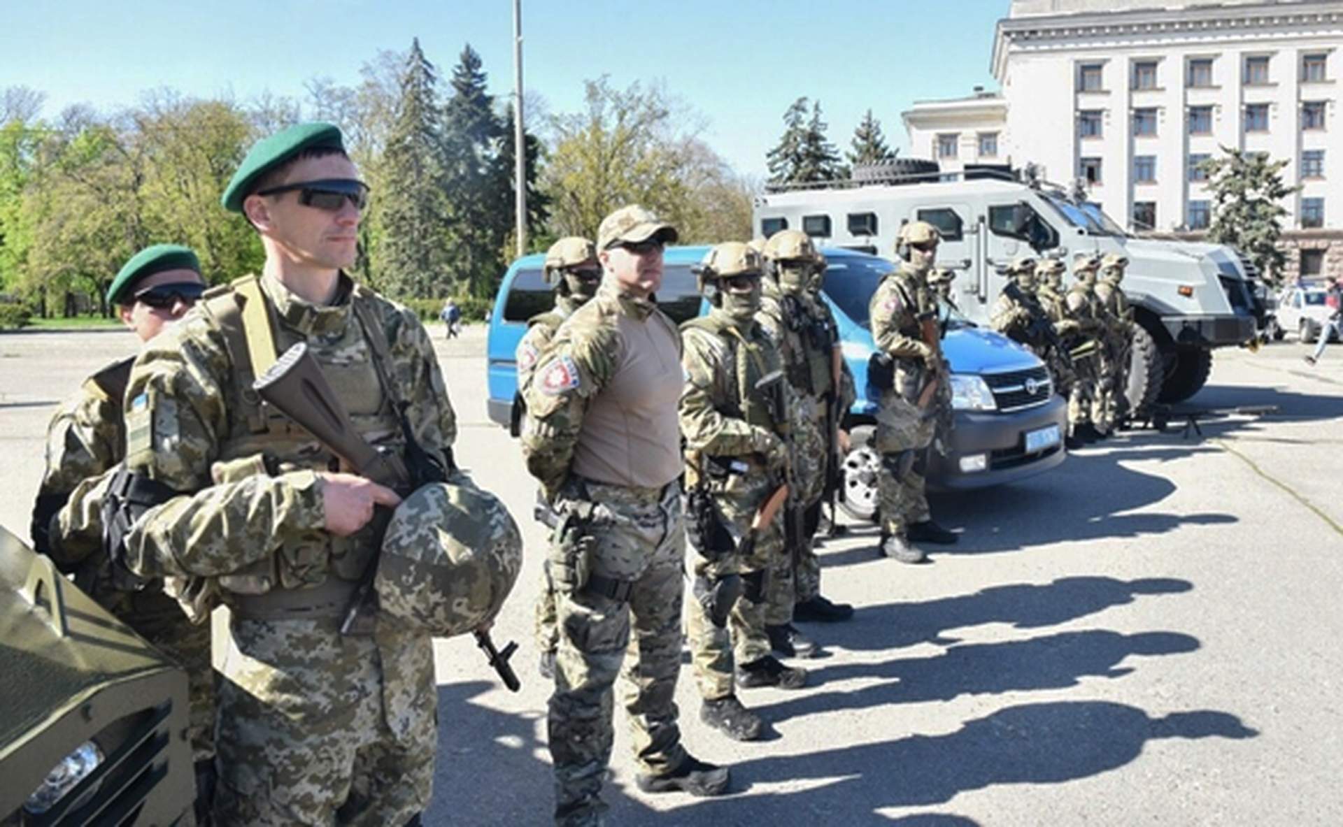 Как в Одессе прошел строевой смотр в преддверии мая