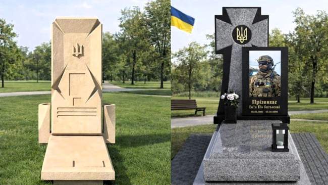 Макети меморіалів для загиблих військових. ФОТО: omr.gov.ua