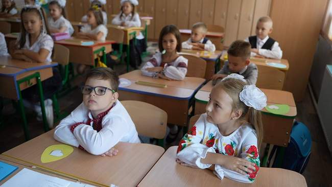 Николаевские первоклассники, 2024 год. ФОТО: Суспільне Миколаїв