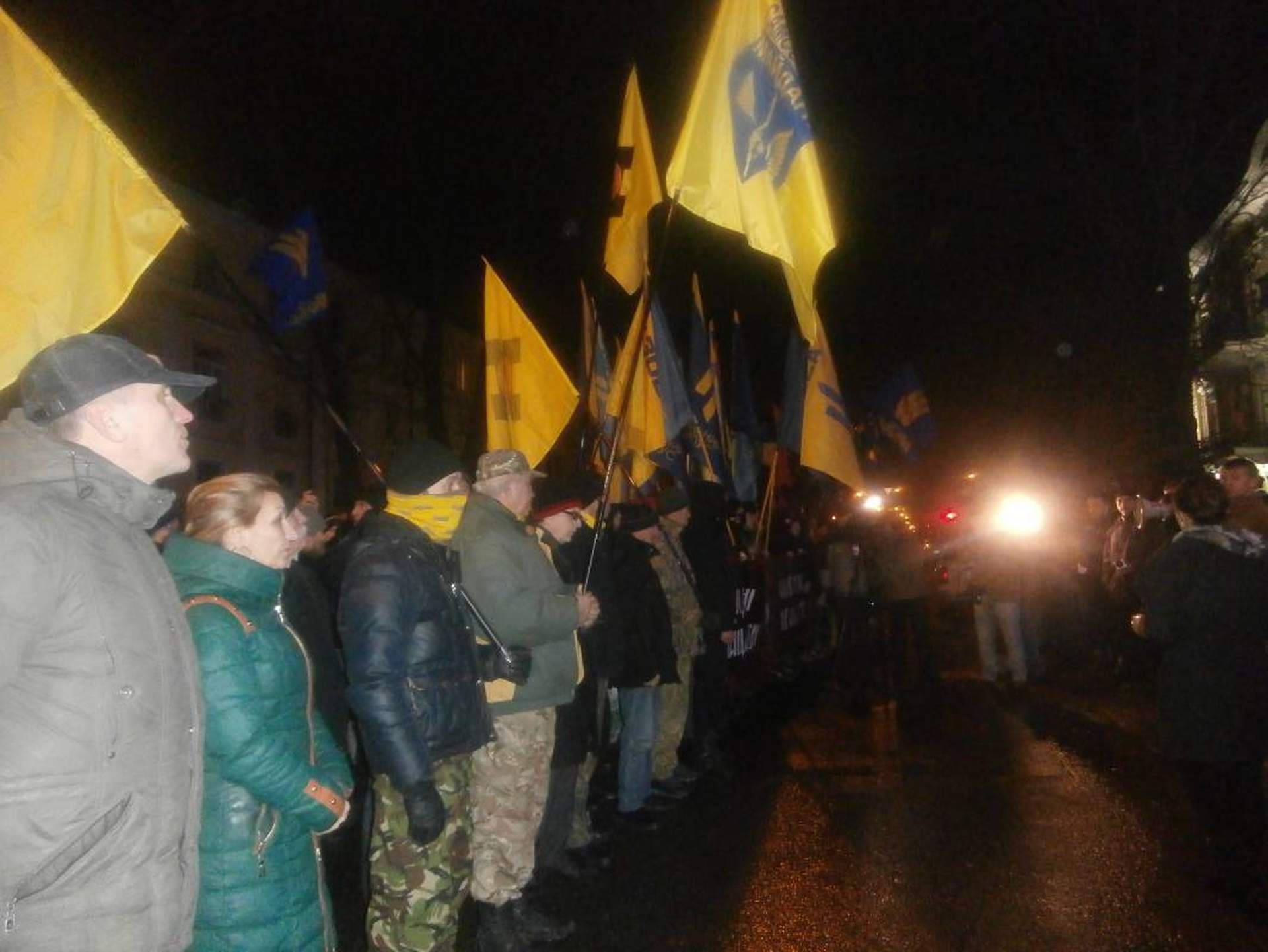 Одесские националисты провели марш за свободу политзаключенных