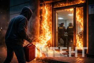 Man sets fire to bank in Mykolaiv, smoking out FSB agent