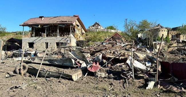 The shelling of Kizomys. PHOTOS: Kherson Regional State Administration