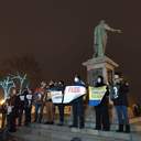 Прихильники Стерненка влаштували акцію протесту біля пам'ятника Дюку в Одесі