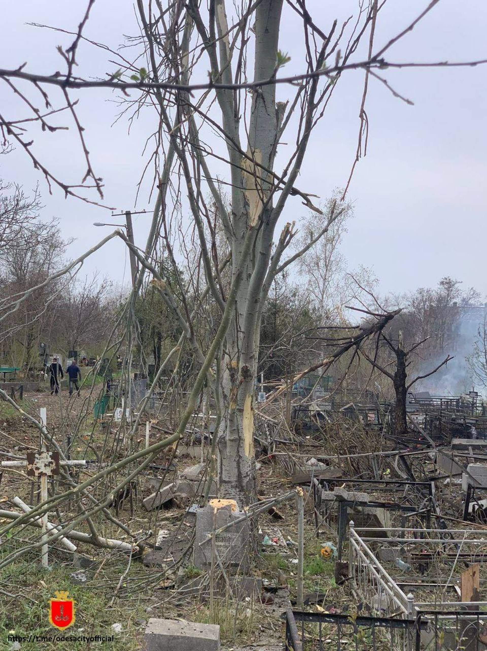 Зруйнований будинок, загиблі люди та розтрощене кладовище:  ворог вгатив по Одесі ракетами