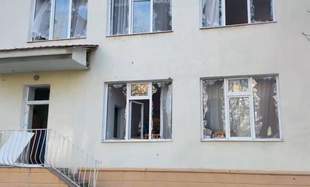 A kindergarten in Chornomorsk was damaged by shelling