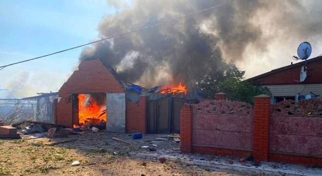 Наслідки обстрілів. Фото: поліція Херсонської області