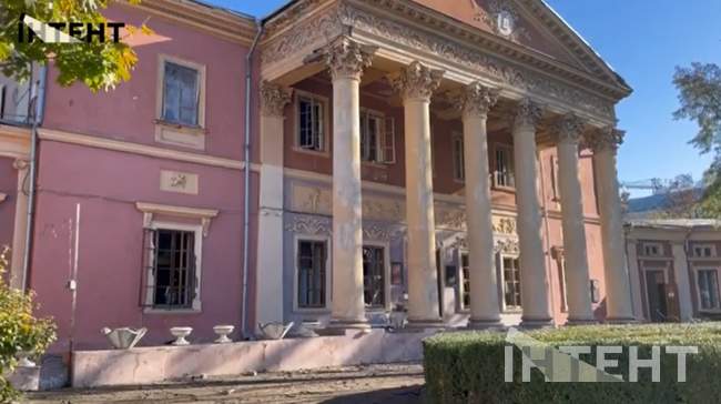 Одеський національний художній музей післі атаки. СКРИНШОТ: Інтент