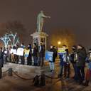 Прихильники Стерненка влаштували акцію протесту біля пам'ятника Дюку в Одесі