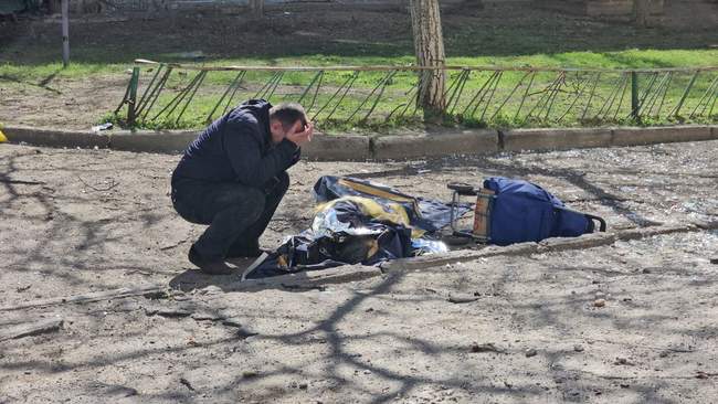 Загибла жінка під час атаки. ФОТО: Херсонська ОДА