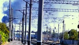 Crimean railway substation near Bakhchisarai burns after night attack