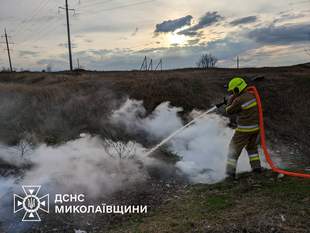 Вогонь вразив понад шість гектарів екоземель на Миколаївщині