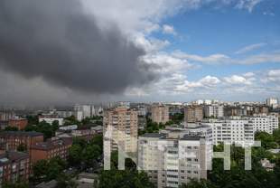 В Одессе загорелся гипермаркет «Эпицентр»