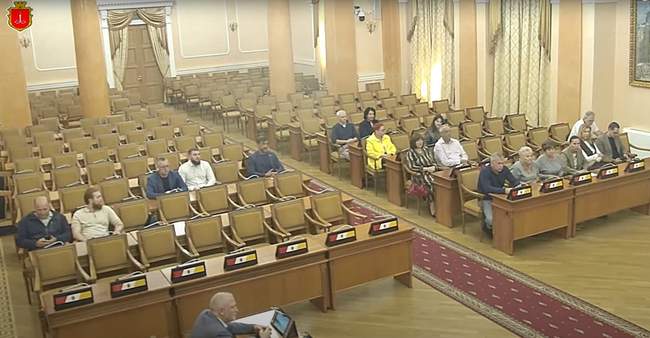 Засідання Одеської районної ради. ФОТО: Одеська мерія